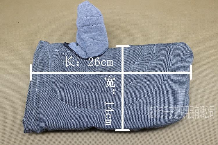 牛仔布手闷子两指手套锅炉烤箱耐高温劳保用品批发
