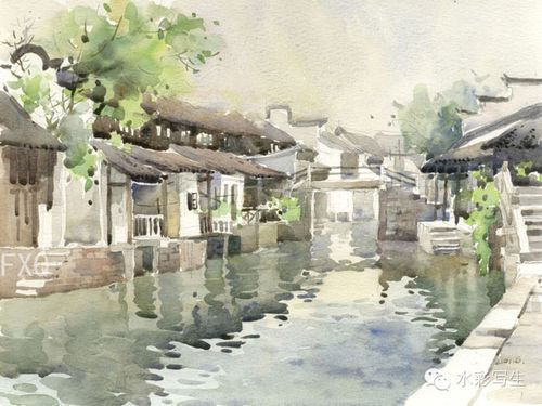 费曦强水彩风景画作品选集