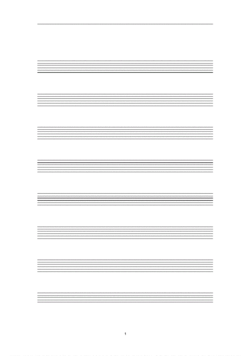 吉他谱六线五线谱简谱空白模板.pdf