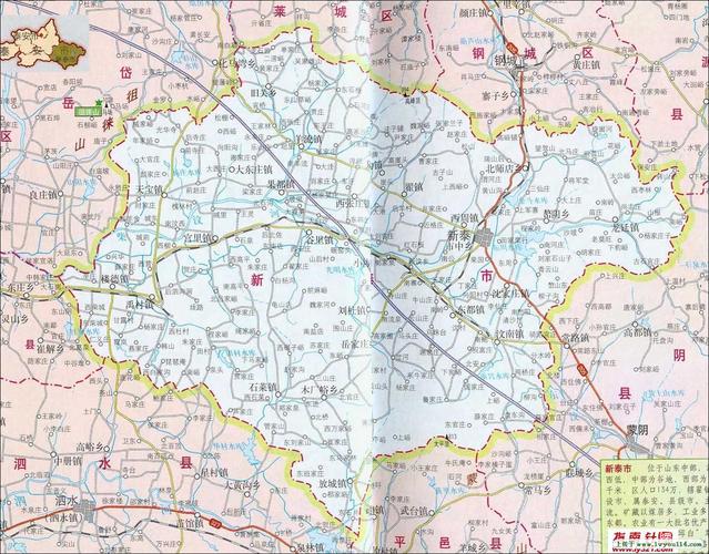 山东新泰市地图