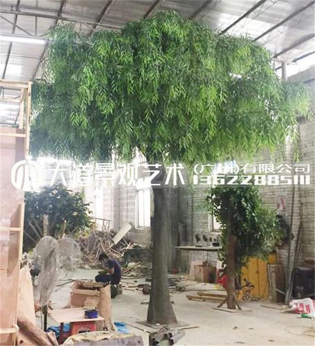 仿真大树 假树 仿真榕树大型 植物客厅发财树 实木树干装饰