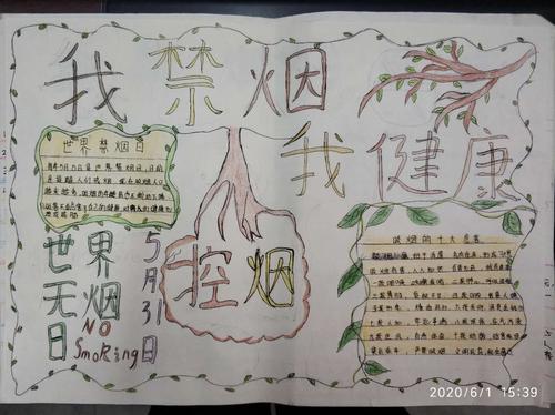 其它 文江中学校"禁烟"手抄报活动 写美篇