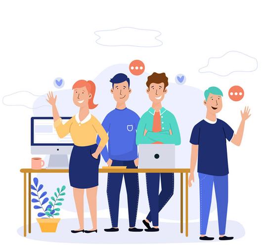 商务团队合作人物