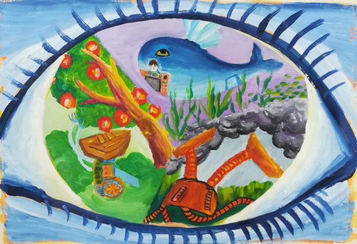 城东镇中心小学第十二届科幻画学生作品