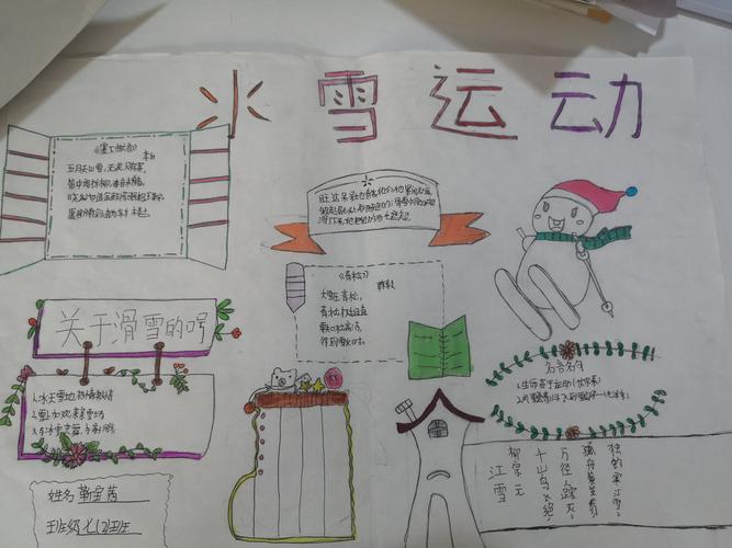 张村中学"喜迎冬奥,我爱冰雪"主题手抄报活动