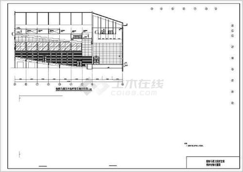 某电影厅吊顶检修马道及吊顶吊挂钢结构施工图