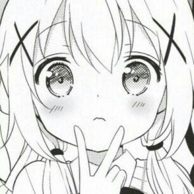 漫画素描女生头像