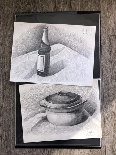 青少年素描绘画作品_素描_绘画_美术_素描绘画_文化