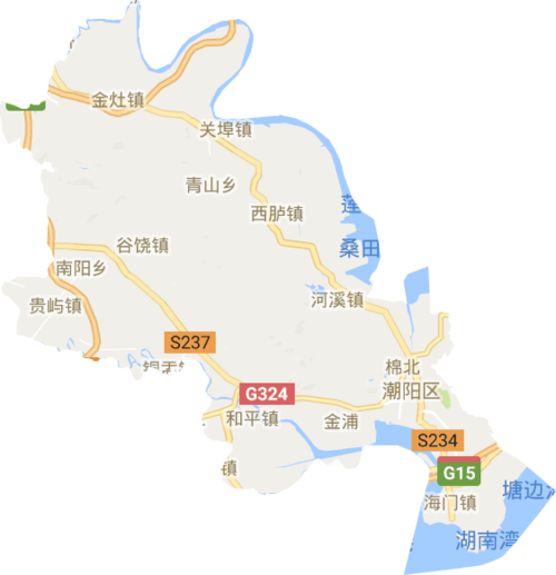 潮阳区高清电子地图,潮阳区高清谷歌电子地图