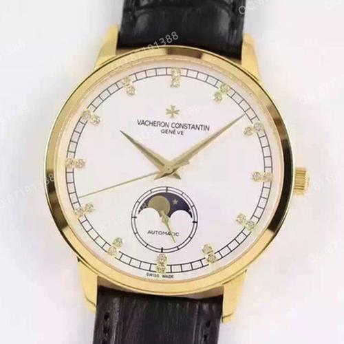 constantin传承系列真日月星辰 18k金 男士自动机械腕表关于手表价格