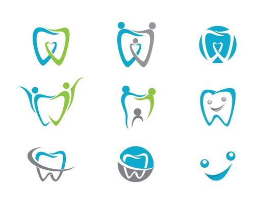 创意牙齿标志设计