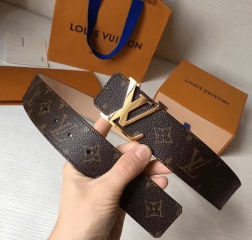 lv男士皮带腰带黑色帆布可逆双面m9043n 黑色