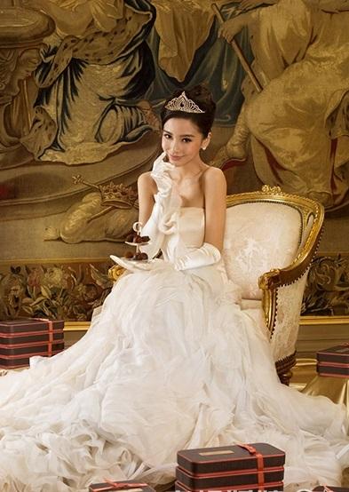 angelababy的婚纱照太美了