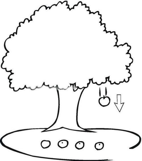 苹果树简笔画图片大全