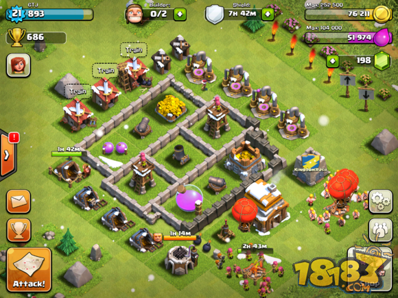 部落战争4本最好防御图