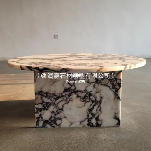 宝格丽白大理石艺术茶几_茶几_艺术_润嘉石材雕塑有限