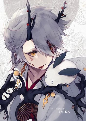 决战平安京〕式神皮肤故事第四期 雪童子与玉藻前