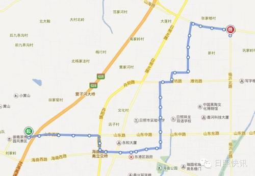 日照最全公交车路线图有了它想去哪都行