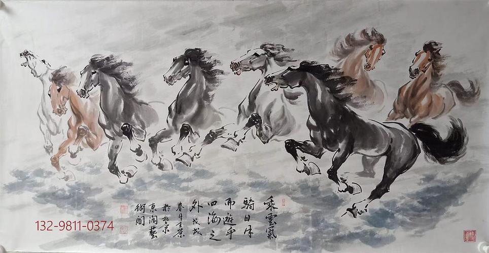 画家王荣骏马图欣赏 这才是当代骏马图的天花板