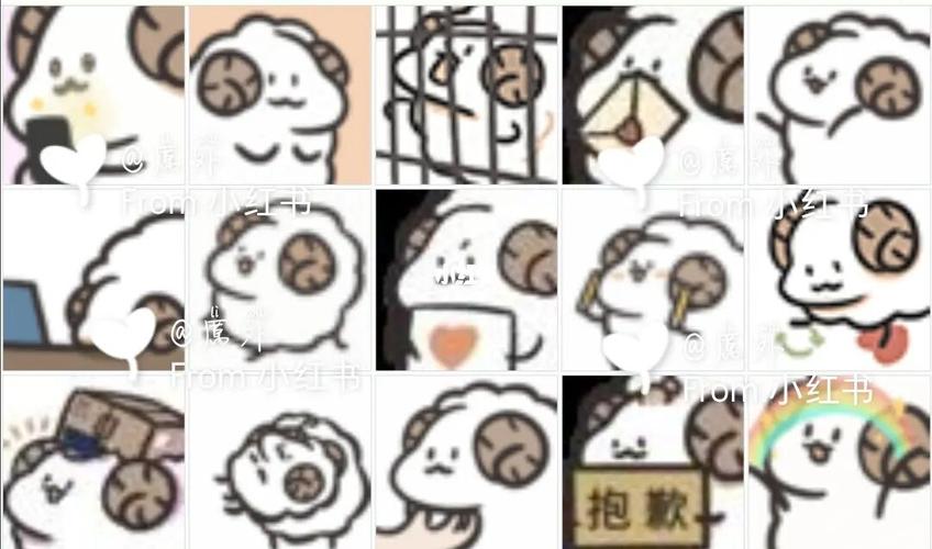 小羊‖表情包分享_表情包_可爱表情包_素材_表情包