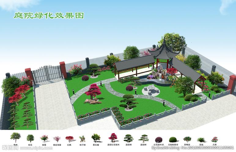 某农村自建房庭院设计图片