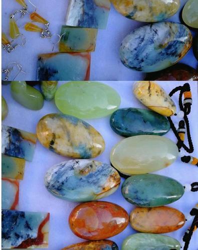 天然正品岫玉花玉原石手把件 玉石裸石把玩件玉器手玩件小摆件_7折