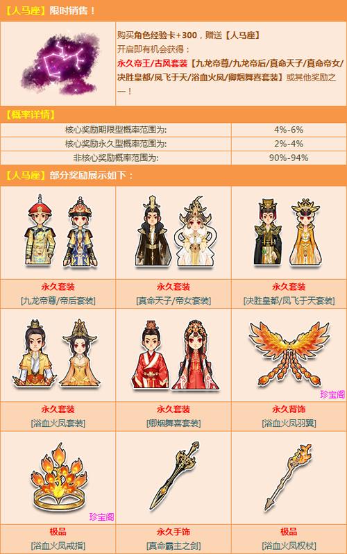 人马座与梦相随古风套装惊喜五连发