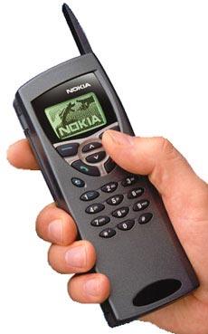 图为:诺基亚9110手机