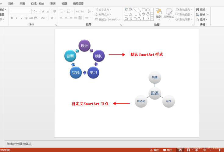 java 在ppt中创建smartart图形,读取smartart图形中的