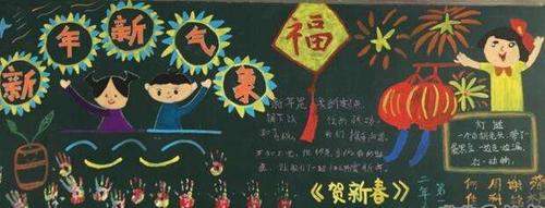 喜迎2019春节简单黑板报(2)