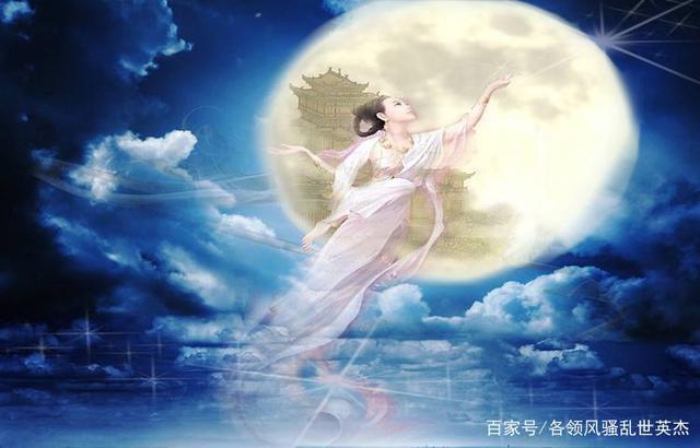 月亮里窈窕的倩影,怎么这么像嫦娥啊.