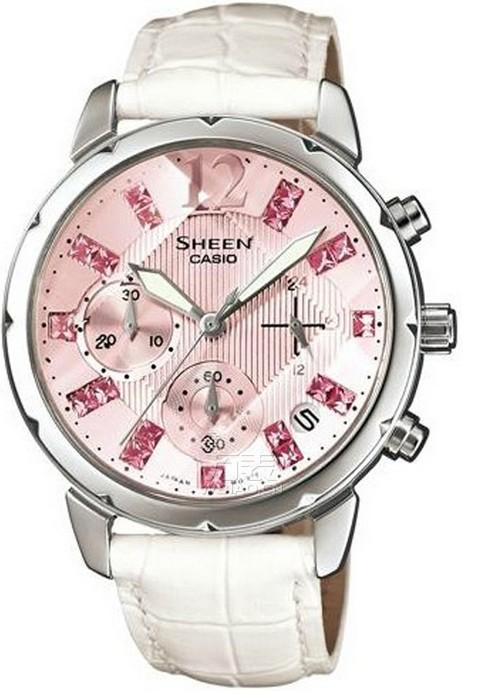 西欧casio-sheen系列 shn-5010l-4a2d 女士石英表