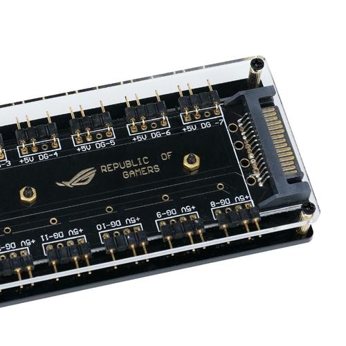 同步新款可同asus华硕主板5v3针rgb接口连接线