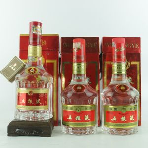 【即刻拍】 1999-2005年52度红盒五粮液*3瓶