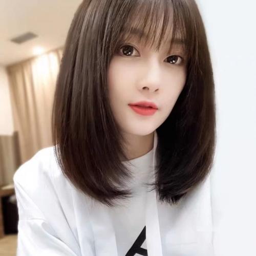 空气刘海假发女夏季网红漫画齐刘海自然前额隐形假发片真发假刘海