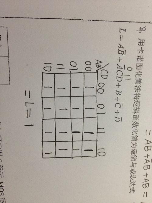 卡诺图化简 帮我看看有没有做对 谢谢