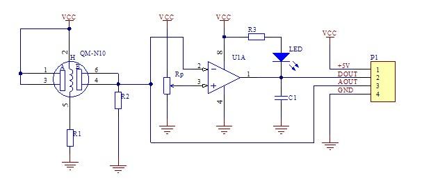 mq-2传感器模块原理分析