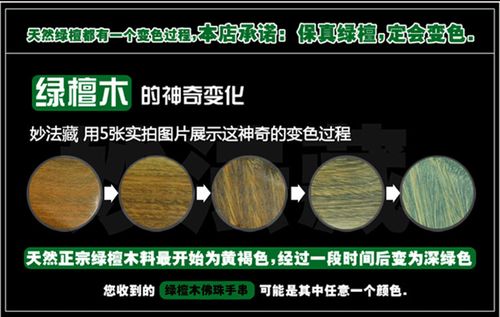 厂家直销天然美洲绿檀木手链开光佛珠文玩手串念珠饰品低价批发