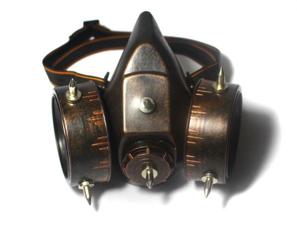 steampunk蒸汽朋克复古眼镜防毒面具防风镜哥特cos道具口罩