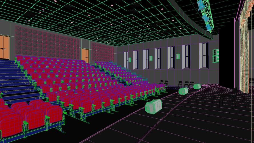 大会剧院3d模型