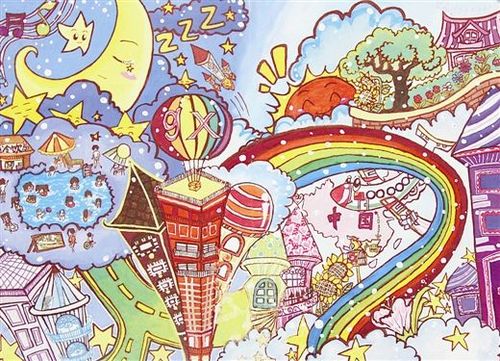 一等奖最漂亮的科幻画中学生获奖科幻画