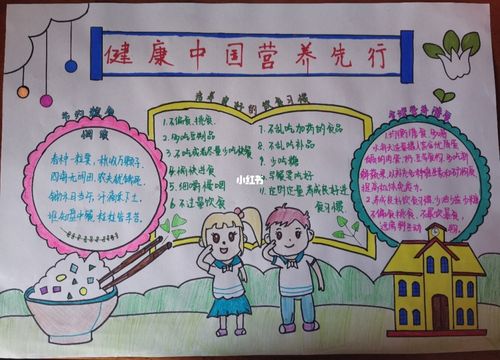 手抄报 健康中国营养先行_手抄报_幼师_幼儿园_文化