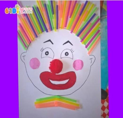 儿童手工制作有趣的头发