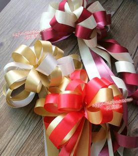 超大号花球 礼物礼品装饰手拉花结婚配件丝带彩带母亲节装饰拉花