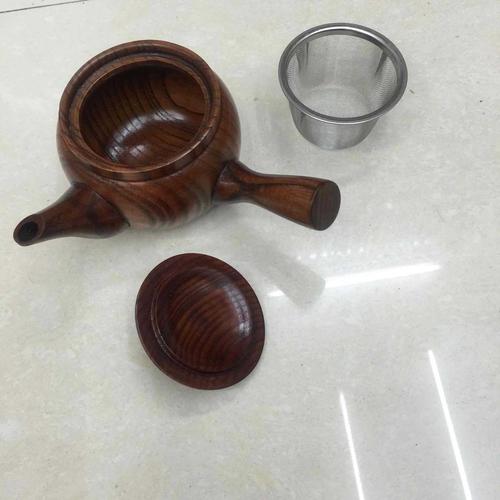 福建仙游兰艺木酸枣木木质茶水壶11cmx8cm木质茶壶厂家.