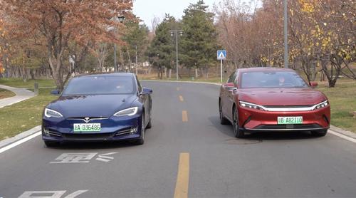 特斯拉毛豆 s 车主试驾完比亚迪汉ev 心理不平衡了 亏