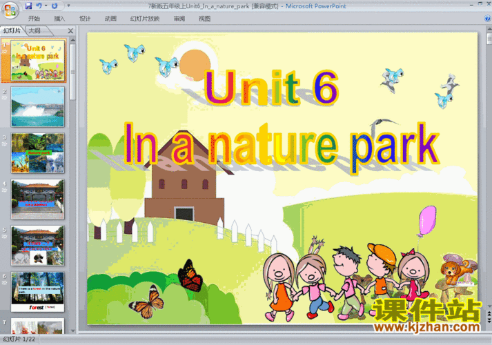 人教版pep英语in a nature parkppt原创课件(五上)
