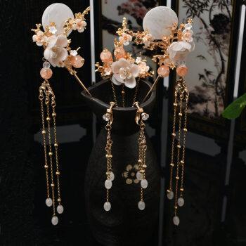 民铂汉服头饰发簪配饰古风饰品女发冠古装发饰小簪子流苏步摇全套仙