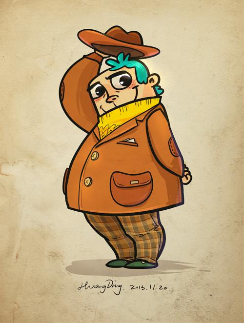 脱帽致意的绅士