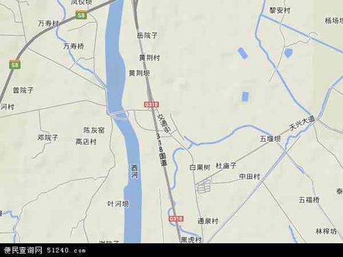 桑园镇地形地图